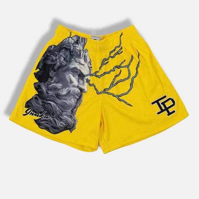 IP Head Yellow Mesh Shorts