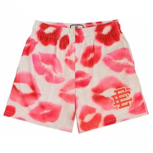 EE Kiss Lipstick Pink Shorts