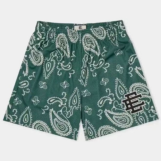 EE Cashew flowers Green Shorts