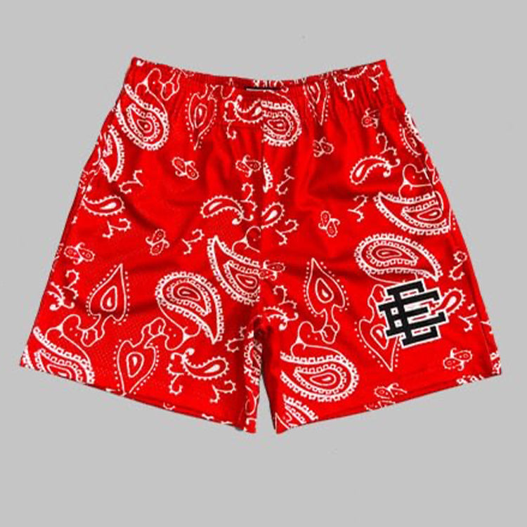 EE Cashew flowers Red Shorts