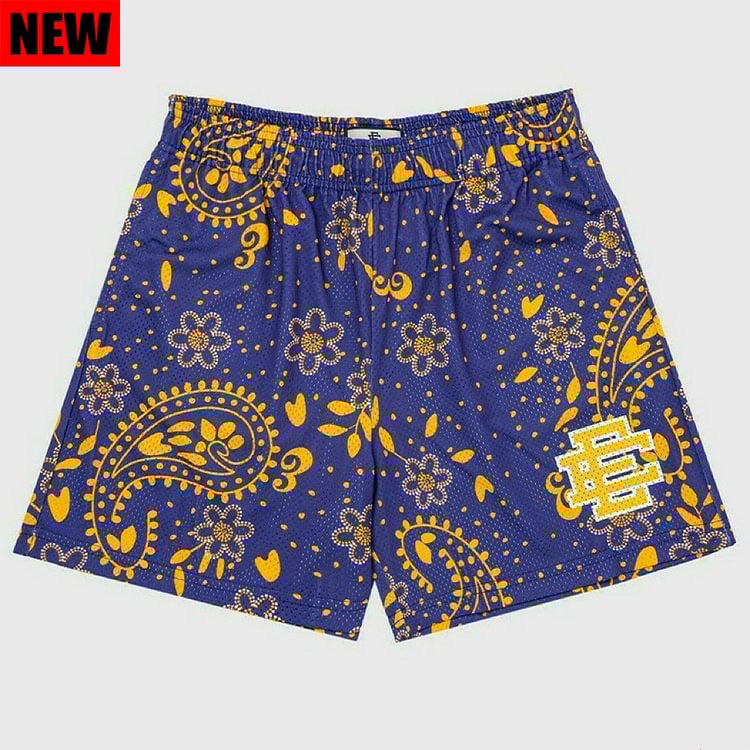 EE Purple Paisley Basic Shorts