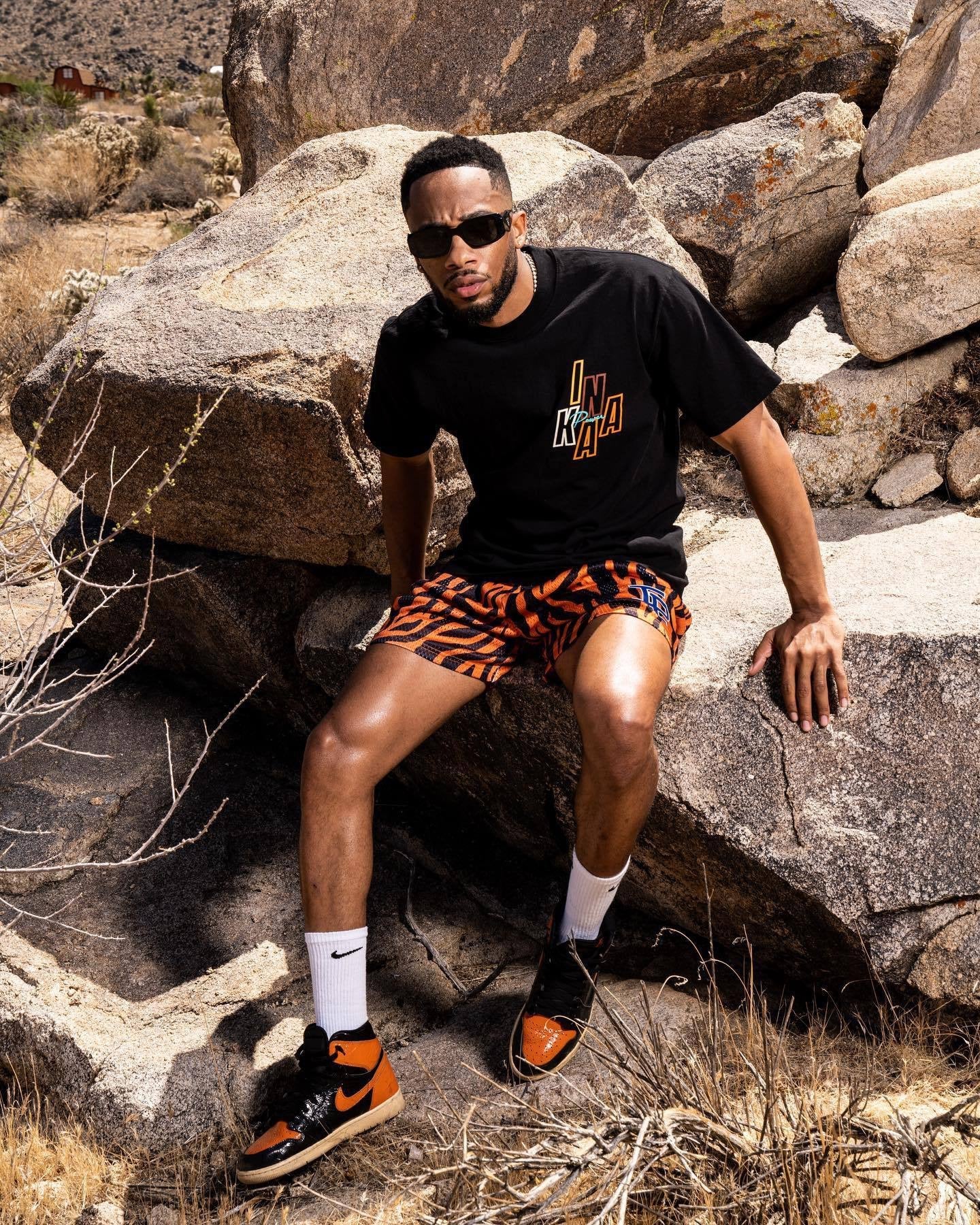 IP Tiger Stripes Mesh Shorts
