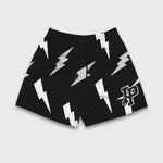 Lightning Bolt Print Black