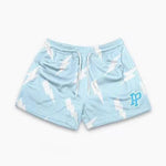 Lightning Bolt Print Light Blue