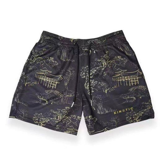 Vintage Japanese Garden Mesh Shorts
