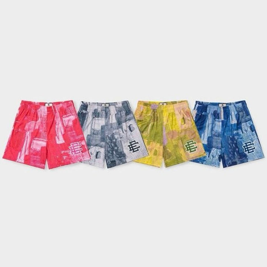 Mesh Summer Casual Multicolor Shorts