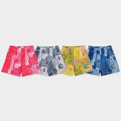 Mesh Summer Casual Multicolor Shorts
