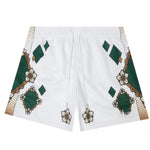Green Ornate Floral Print
