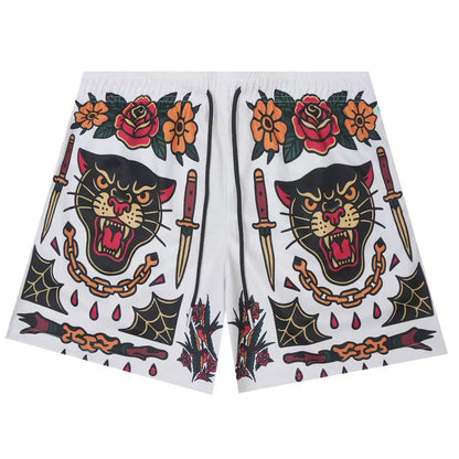 Tattoo Flash Panther Shorts
