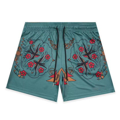 Daydream Garden Teal Shorts