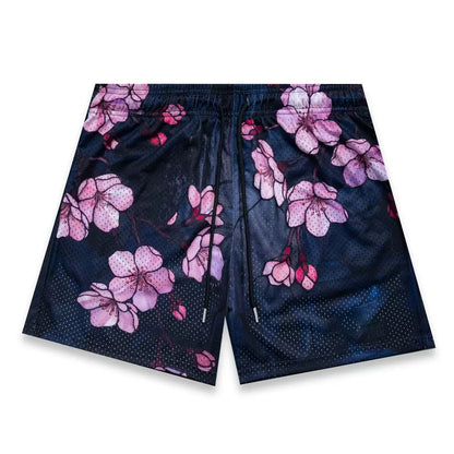 Midnight Blossom Navy Shorts