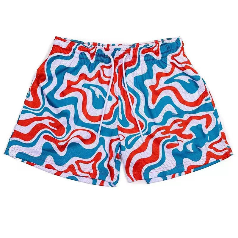 Boardwalk Splash Drawstring Shorts