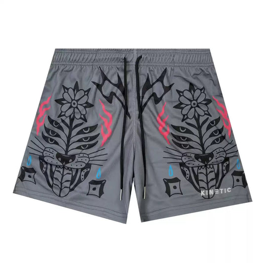 Fang Bloom Tattoo Shorts