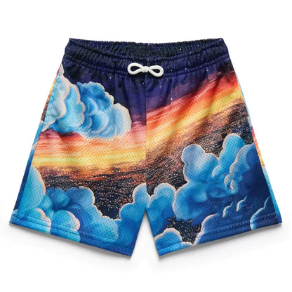 Cloud Rush Sunset Mesh Shorts