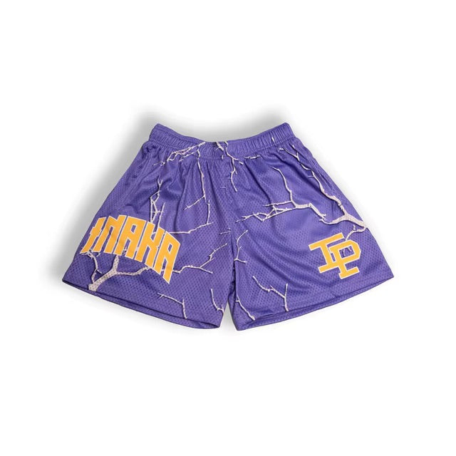 IP Lightning Purple Mesh Shorts